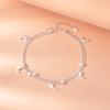 Atacado de fábrica pulseira de golfinho de prata 925 banhada moda personalidade feminina joias de contas redondas de camada dupla joias de presente de rede vermelha