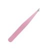 Pinza para cejas de acero inoxidable rosa pinza para cejas herramienta de maquillaje multiusos depilación de cejas boca plana boca inclinada pinza para cejas negra