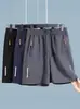 Shorts Casuais Esportivos Masculinos Oversized de Secagem Rápida com Bolsos com Zíper para o Verão