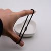 Hebilla plana clásica negra de 4 mm, anillo elástico para el cabello, hebilla simple, banda de goma para la cabeza, cuerda para bricolaje, accesorios de joyería hechos a mano