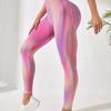 Pantalones de Yoga Deportivos Aurora Personalizados por el Fabricante Cintura Alta Control de Abdomen Trasero Melocotón Fitness Running Sin Costuras Transpirables