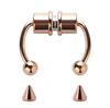 Anillos de Nariz Estilo Europeo y Americano, Acero Inoxidable Herradura Magnética Falsa Borla Clips de Nariz, No se Requiere Perforación, Joyería Aretes de Aro para la Nariz