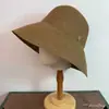 Sombrero de Sol Azul Denim para Mujer, Sombrero de Paja con Protección Solar de Verano, Sombrero de Pescador de Ala Ancha, Sombrero de Cubo Tejido, Hace que la Cara Parezca Más Pequeña, Versátil para Salidas y Vacaciones