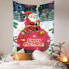 Navidad 2022 Nuevo Tapiz Atmósfera Decorativo Tela de Pared Guardería Papá Noel Tela Colgante Tela de Fondo