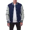 Jaqueta de baseball europeia transfronteiriça tamanho novo Amazon masculina cardigã esportivo casual jaqueta suéter de botão com forro de fleece