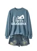 Sudadera deportiva casual cómoda versátil para mujer cheer grandma Amazon eBay tienda independiente capa base