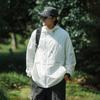 Roupa com Proteção Solar Estilo Americano Masculina de Verão Fina de Seda de Gelo Respirável Marca Tendência Roupa com Proteção Solar para Pesca Esportes ao Ar Livre Roupa para Pele