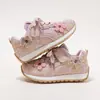 Zapatos Deportivos para Niños Otoño/Invierno Nuevo Estilo Zapatos Casuales Florales de Velcro para Niñas Niños Medianos/Mayores Zapatos de Entrenamiento Alemanes Retro Suela Suave