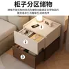 Mesita de noche, estilo minimalista italiano, armario de almacenamiento versátil para uso doméstico, diseño personalizable, popular mesa auxiliar para sofá, mesita de noche para dormitorio