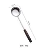 26 años Espátula para Wok Cucharón de Sopa Hogar Cocina Aislamiento Térmico Anti-quemaduras Acero Inoxidable Mango de Madera Cuchara para Arroz Espátula para Champiñones Utensilios de Cocina Espátula para Wok de Hogar