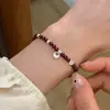 Pulsera de Perlas Irregulares Francesas Pulsera para Mujer Nicho Lujo Ligero Exquisita Moda Oro Media Pulsera Accesorios de Pulsera