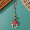 Dinastia Song Brocado Padrão Nuvem Pingente de Pérola Cordão Trançado Novo Estilo Chinês Pingente de Broche Joias DIY Ornamentos Atacado