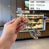 Cuchara Mezcladora de Acero Inoxidable de Alta Calidad Estilo Coreano 304 con Mango Largo, Cuchara para Café, Cuchara para Miel, Cuchara para Hielo para Uso Doméstico