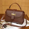 Bolso bandolera de piel de vaca genuina de capa superior para mujer 2026 bolso de mano de moda vintage con un toque de alta gama para ir al trabajo bolso de hombro