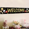 Fiesta de Bienvenida Transfronteriza Banner Exterior Adecuado para Reuniones Familiares, Decoración Escolar Banderas de Fiesta Fábrica Venta al por Mayor