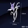 Broche de flor de begonia morada más vendido transfronterizo, accesorio versátil para trajes, abrigos y suéteres, con un toque de lujo ligero y de alta gama