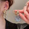 Aretes Ovalados de Concha Plateada con Sentido del Diseño de Nicho Moda para Mujer Pendientes Elegantes para Ir al Trabajo Pendientes Diarios para Combinar con Todo Pendientes