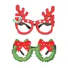 Gafas Decorativas Navideñas Monturas Accesorios para Fiestas Infantiles Gafas con Cuernos de Reno de Papá Noel Decoración Navideña Regalos