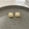 Pendientes de Plata de Ley S925 con Perlas de Imitación de Gama Alta para Mujer, Pendientes de Diseño Nicho, Pinzas para Orejas y Accesorios para Orejas Versátiles y Elegantes