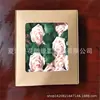 Suministro directo de fábrica Caja de regalo Amazon Rosa de simulación de 8 cm Más hoja Cabeza de flor de espuma PE europea
