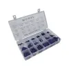 Caja de 225 Piezas Anillo de Sellado Morado Anillo Tórico de Reparación Anillo de Goma Ding Qing Anillo de Goma Resistente a Alta Presión y Alta Temperatura