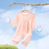 Ropa de una pieza para bebé, Ropa de verano transpirable con aire acondicionado para bebé, Pijama fino para recién nacido, Mameluco de manga larga