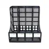 Cesta de Almacenamiento de Archivos de Escritorio de Oficina Caja de Almacenamiento de Archivos de Cuatro Compartimentos Columna de Archivos de Cuatro Compartimentos de Gran Capacidad de Escritorio