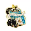 Broche Nuevo Personalizado Lindo Panda Rojo de Aliexpress Insignia de Accesorio Metálico de Mapache de Dibujos Animados Creativo Transfronterizo