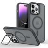 Adequado para Capa de Celular Magnética Apple 17/18Promax iPhone16 Acabamento Fosco Tipo Pele 14 Suporte de Lente Invisível