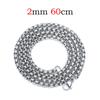 Collar de Acero de Titanio Cadena Básica Versátil Acero Inoxidable No se Desvanece Cadena O Cadena Cubana Caja Cuadrada Cadena de Serpiente Cadena Trenzada de Cesta