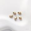 Chapado en Cobre Oro Real 14K Forma Especial Cuentas de Piedra Cuentas Largas Retorcidas Cuentas Espaciadoras Forma de Arroz Pulsera de Perlas Hecha a Mano DIY Joyería para Orejas con Cuentas