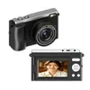 Nova câmera digital 4K de alta definição para estudantes, câmera mirrorless de nível básico CCD com tela grande, câmera para beleza do campus