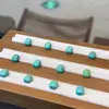 Turquesa Magnetita Contas Masculinas Sem Rosto Contas Espaçadoras Contas Redondas Acessórios DIY para Pulseiras 385
