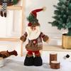 Muñeco de nieve retráctil de pie, regalo de Navidad, muñeco de alce, muñeco de anciano, adornos decorativos debajo del árbol de Navidad.