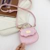 Bolso de Hombro Sencillo de Color Puro Estilo Coreano para Niña Bolso de Mano Mini de Moda para Bebé Nuevo 2025 Bolso para Niños de Exportación