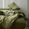 Juego de Sábanas de Lyocell 60S de Doble Cara Sin Estampar de Cuatro Piezas Individual Doble Funda Nórdica Individual Colcha de Tencel Funda de Almohada
