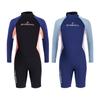 Traje de neopreno para niños DIVE &amp; SAIL2.5MM Traje de neopreno cálido de un solo cuerpo de manga larga para adolescentes, pantalones cortos de surf y snorkel