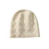 Gorro de Moda 100% Cachemir para Mujer, Otoño e Invierno Suave y Cálido, Sencillo y Elegante, Versátil Casual Gorro de Punta Espesado