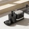 Caja de jabón para encimera de cocina, escurridor de trapos de acero inoxidable, dispensador de jabón, escurridor de detergente de prensa manual, venta al por mayor del fabricante