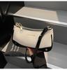 Bolsa de Mão Feminina 2025 Cor Sólida Doce Bolsa de Ombro Bolsa Transversal Bolsa Simples Versátil de Axila para Mulheres