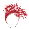 Diadema de Flores de Plumas de Carnaval Transfronterizo Fiesta Fiesta de Desempeño Accesorios para el Cabello de Plumas Diadema Accesorios Retro para el Cabello de Novia