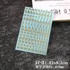 Adesivos de Letras Douradas para Artesanato em Resina, Adesivos de Metal com Letras e Números, Kit de Material DIY de Resina Cristal