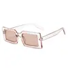 Nuevas gafas de sol de caja de moda transfronterizas europeas y americanas Gafas de sol de moda para desfiles callejeros gafas de sol verde fluorescente