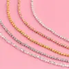 Cuentas de Plata Hechas a Mano en Chiang Mai Cuentas Espaciadoras Facetadas Plata S925 Cuentas Sueltas Hechas a Mano para DIY Accesorios de Cuerda Roja Material Plata Rota