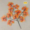 Hojas de abedul artificiales, hojas falsas, ramas de plantas artificiales, decoración de paisajismo de plantas verdes para el hogar, hojas de sicomoro artificiales, hojas artificiales al por mayor
