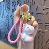 Llavero Colgante Oso Violento de Dibujos Animados de Resina Encanto para Bolso de Pareja Cordón para Llave de Coche Colgante para Teléfono Pequeño Regalo