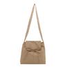 Nova Bolsa de Ombro Transversal Simples Leve de Grande Capacidade Estilo Coreano Japonês para Mulheres Bolsa de Tecido
