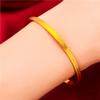 Pulsera abierta nueva para mujer oro arena de Vietnam pulsera de onda corrugada para mujer pulsera fina joyería al por mayor