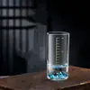 Balança 0,1kg Folha de Ouro Montanha Dourada Montanha Azul Dispenser para Taça de Vinho Branco Uso Doméstico Criativo Vidro de Luxo Leve Copos 0,1kg