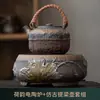 Conjunto para Preparo de Chá no Atacado: Bule Estilo Japonês com Alça, Cerâmica Grossa Vintage, Conjunto Completo de Fogão Elétrico Cerâmico Pequeno Automático